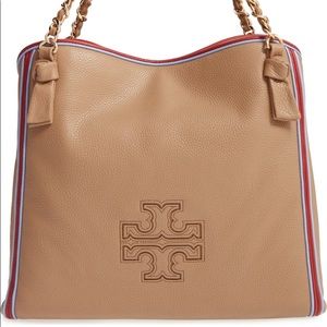 NWT🎈Tory Burch Harper Stripe Tote Limited Edition